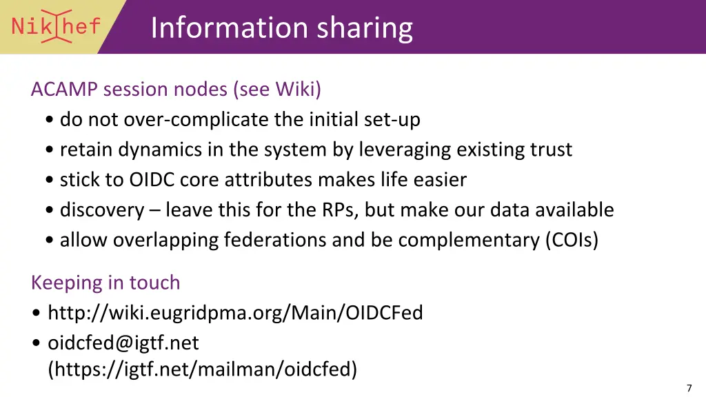information sharing
