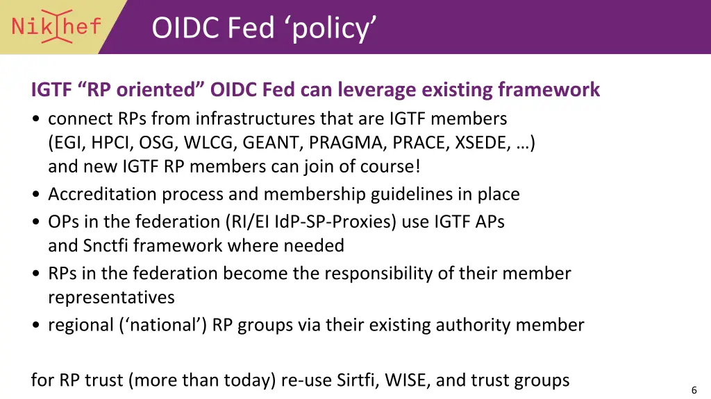 oidc fed policy