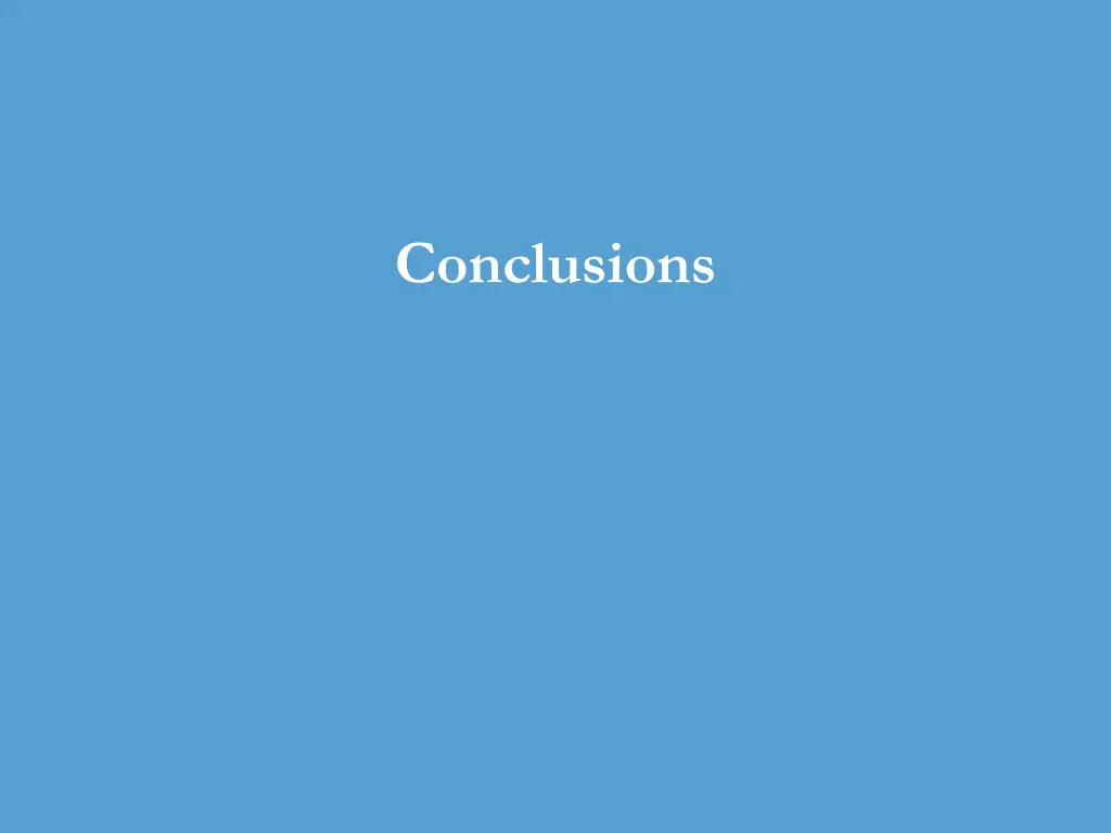conclusions