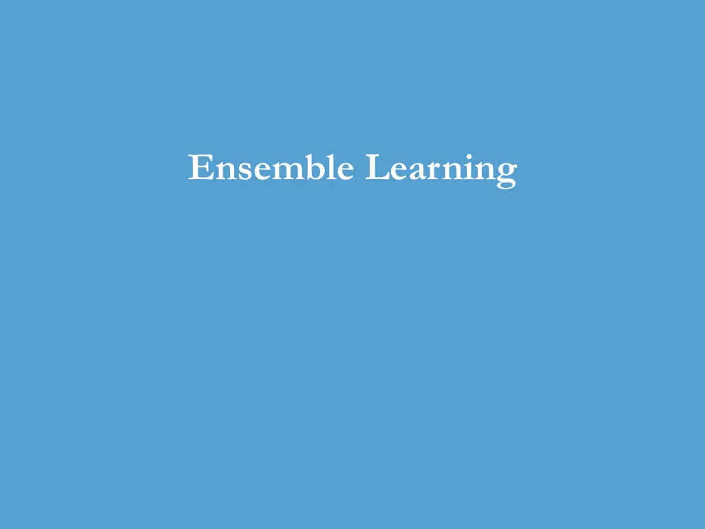 ensemble learning