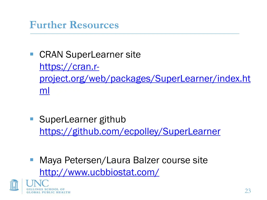 further resources