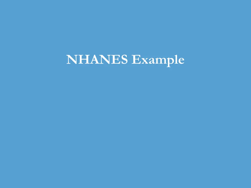 nhanes example