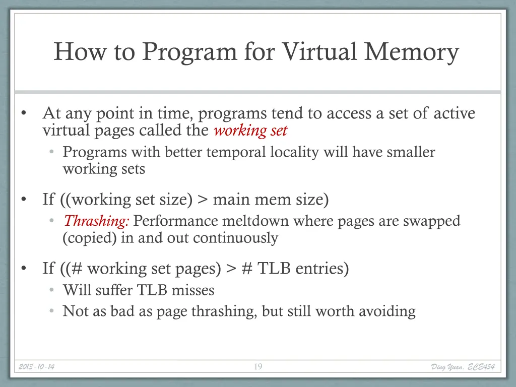 how to program for virtual memory
