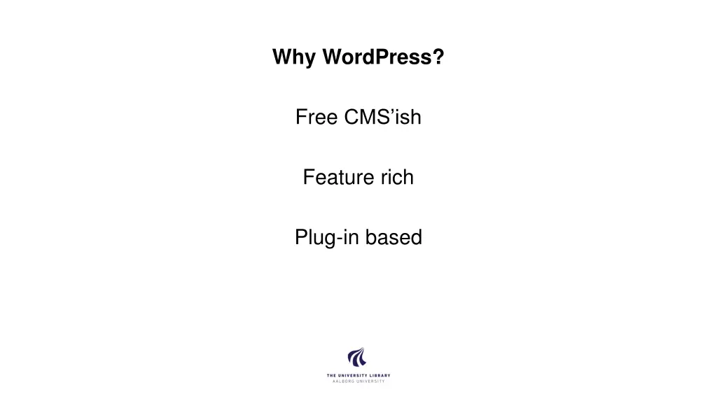why wordpress