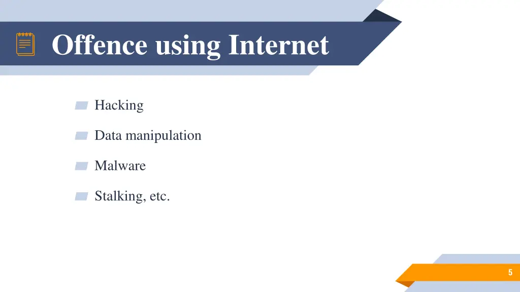 offence using internet