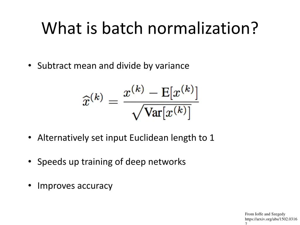 what is batch normalization