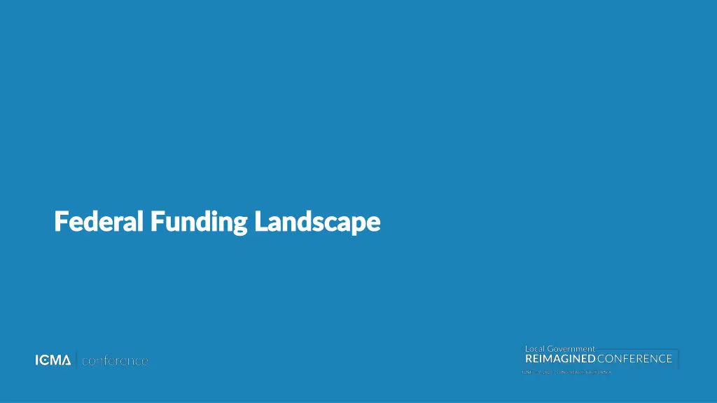 federal funding landscape federal funding