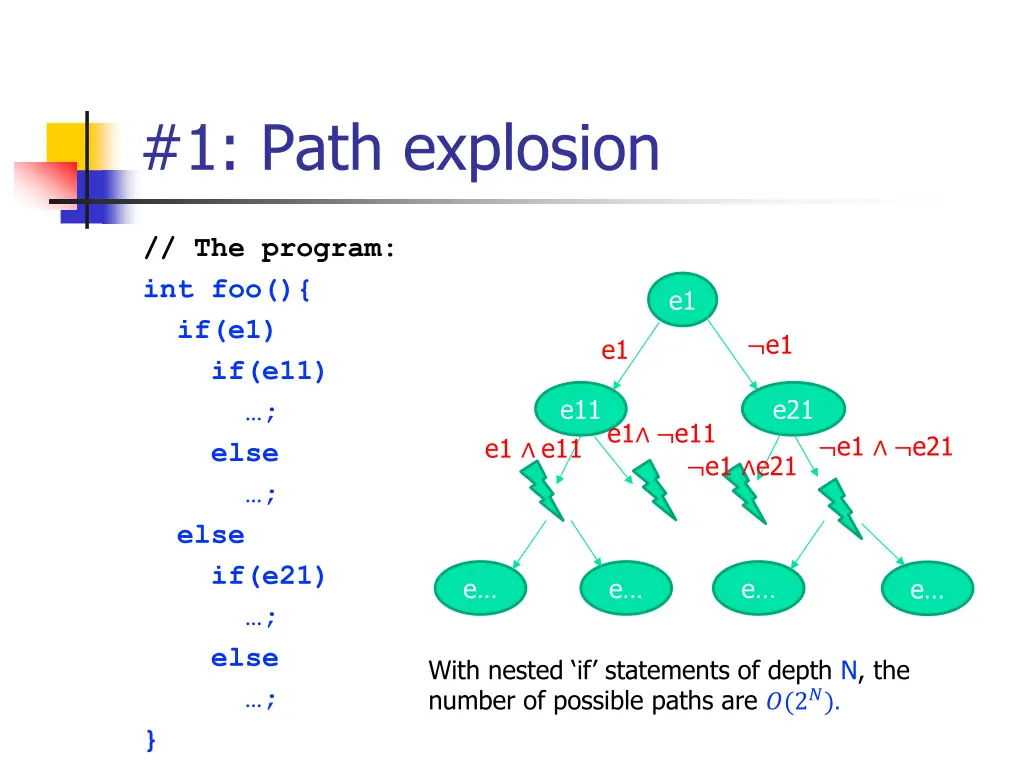 1 path explosion