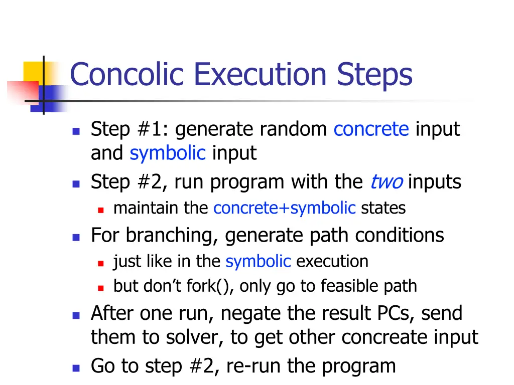 concolic execution steps