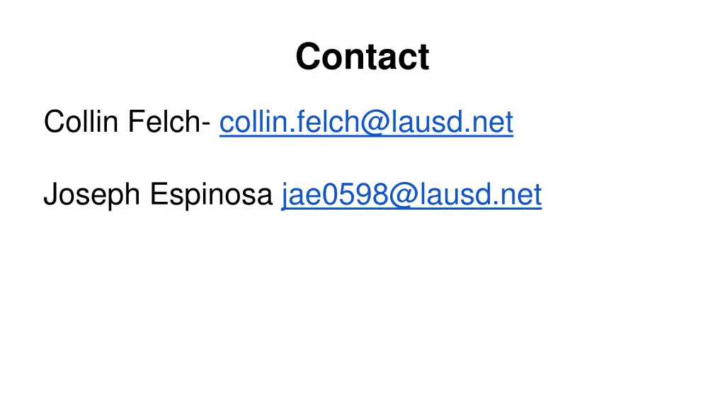 contact