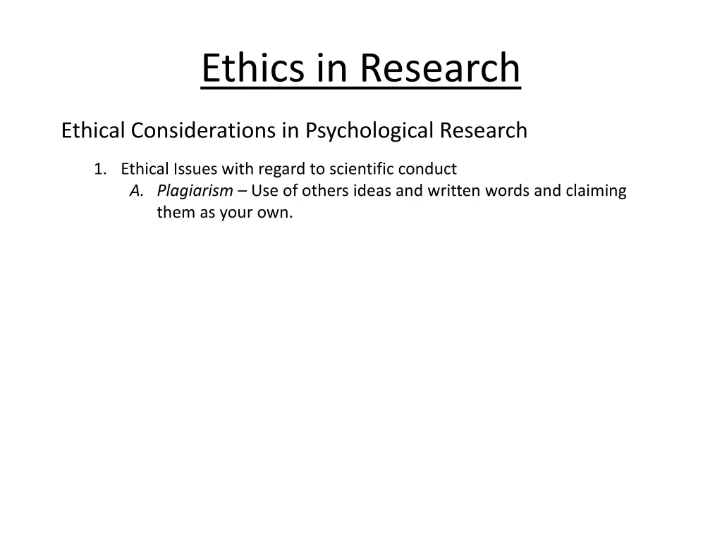 ethics in research 1