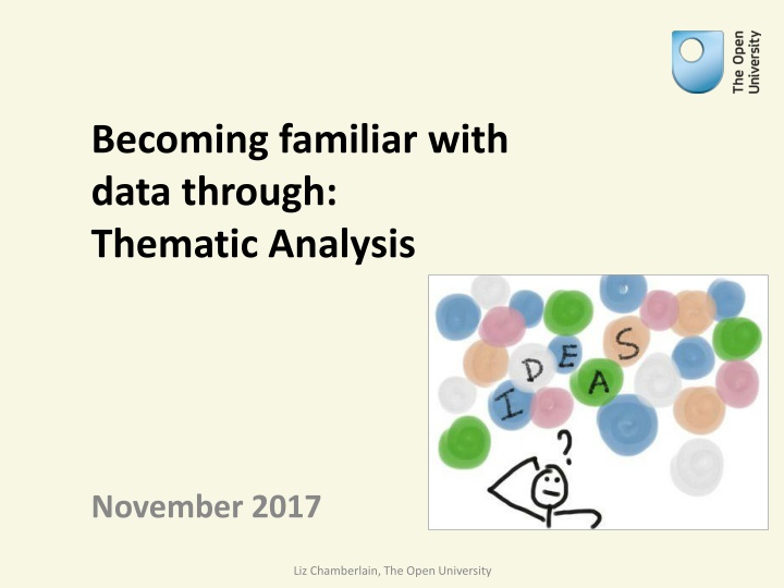 becoming familiar with data through thematic