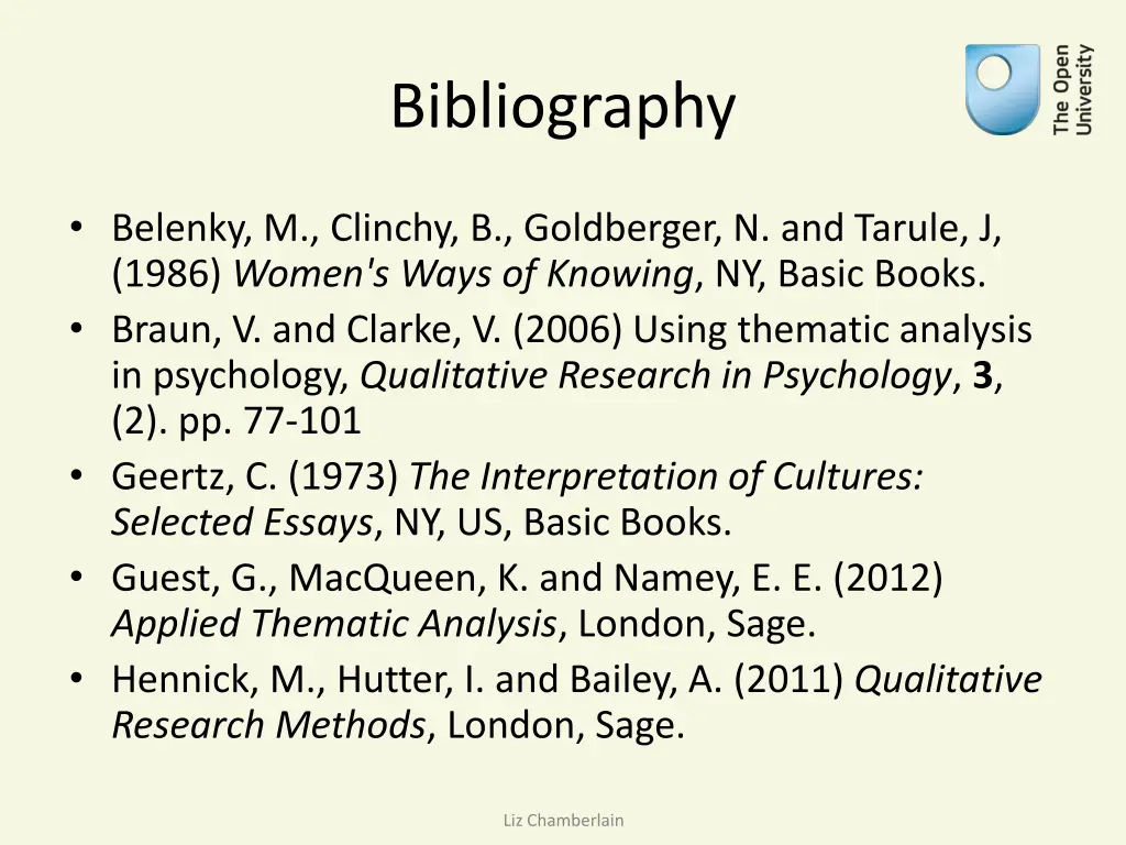bibliography