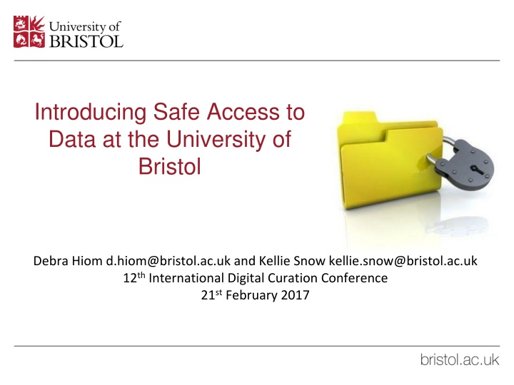introducing safe access to data at the university