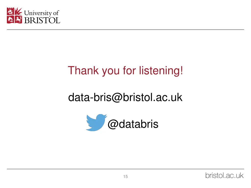 thank you for listening