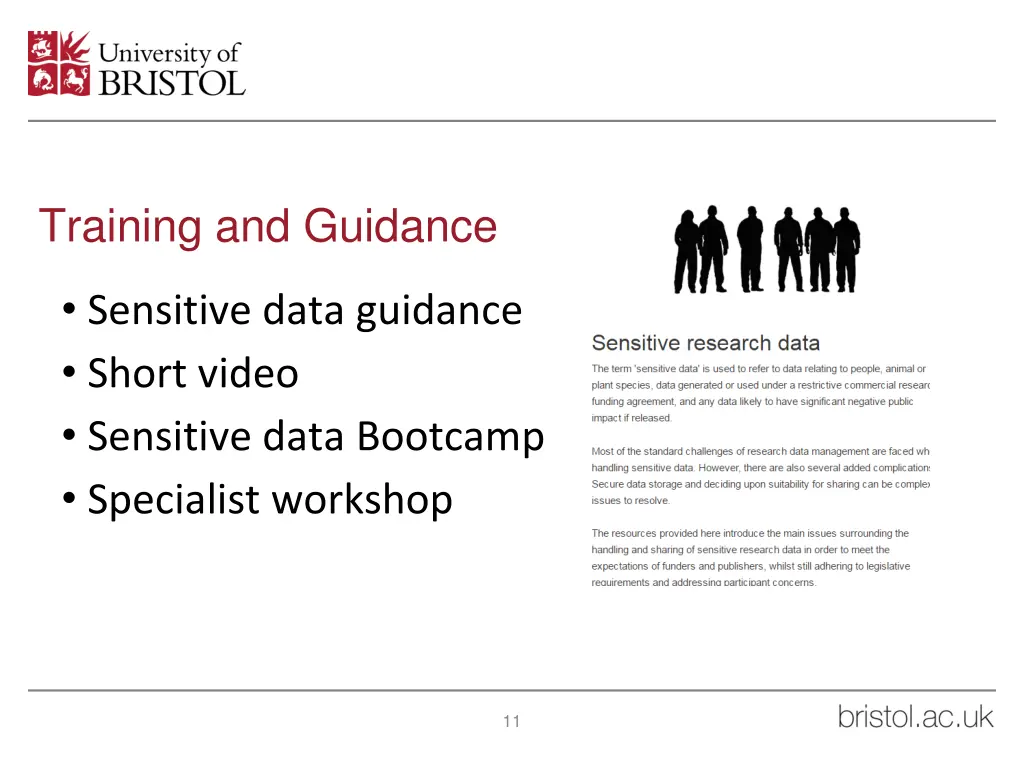 training and guidance