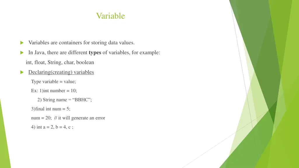 variable