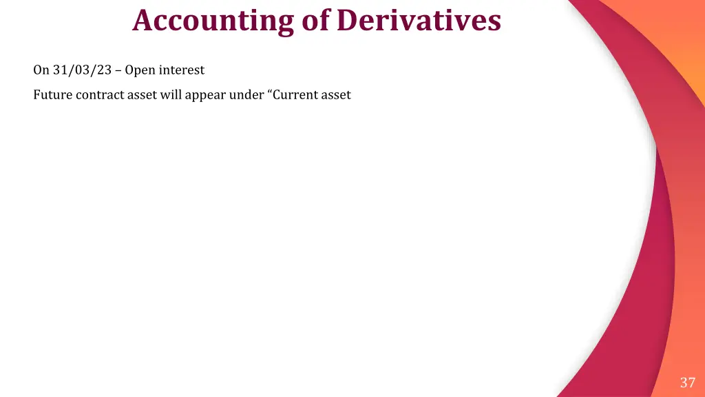 accounting of derivatives 2