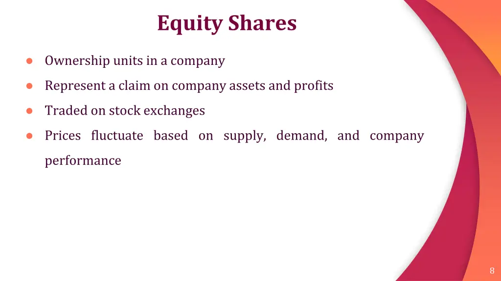 equity shares