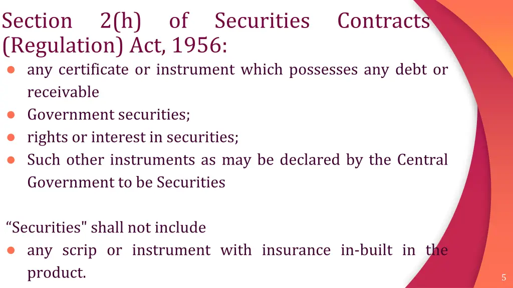 section regulation act 1956 any certificate