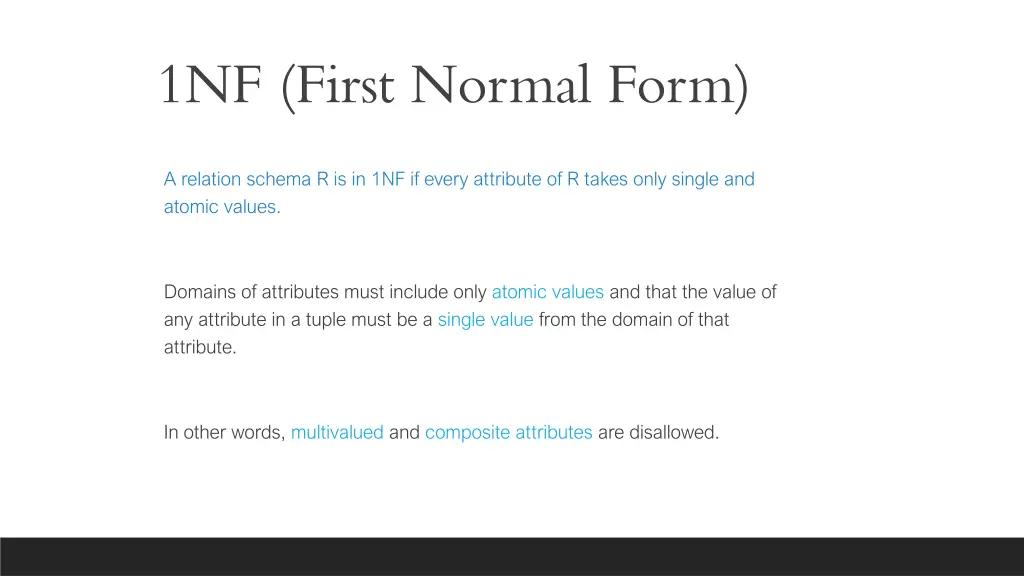1nf first normal form
