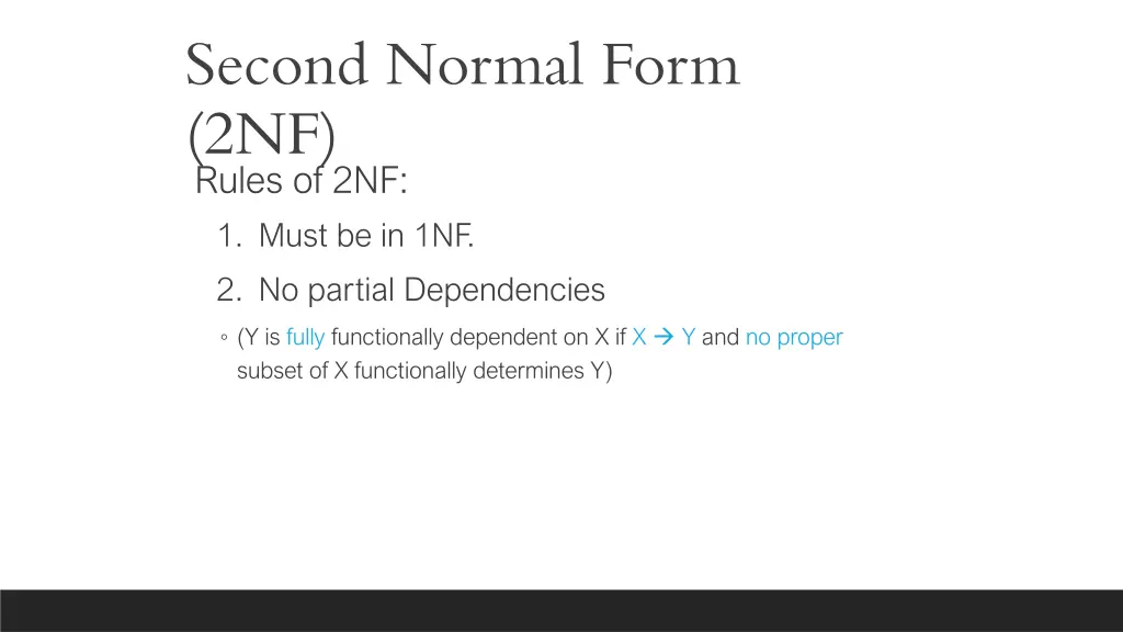 second normal form 2nf rules of 2nf 1 must
