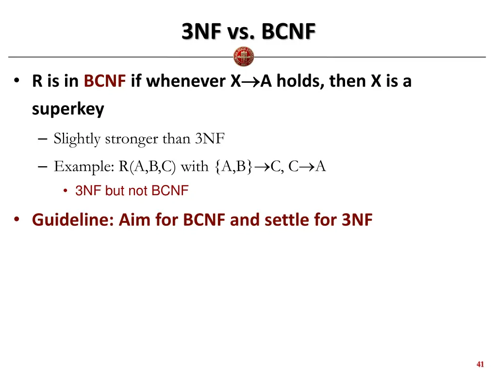 3nf vs bcnf