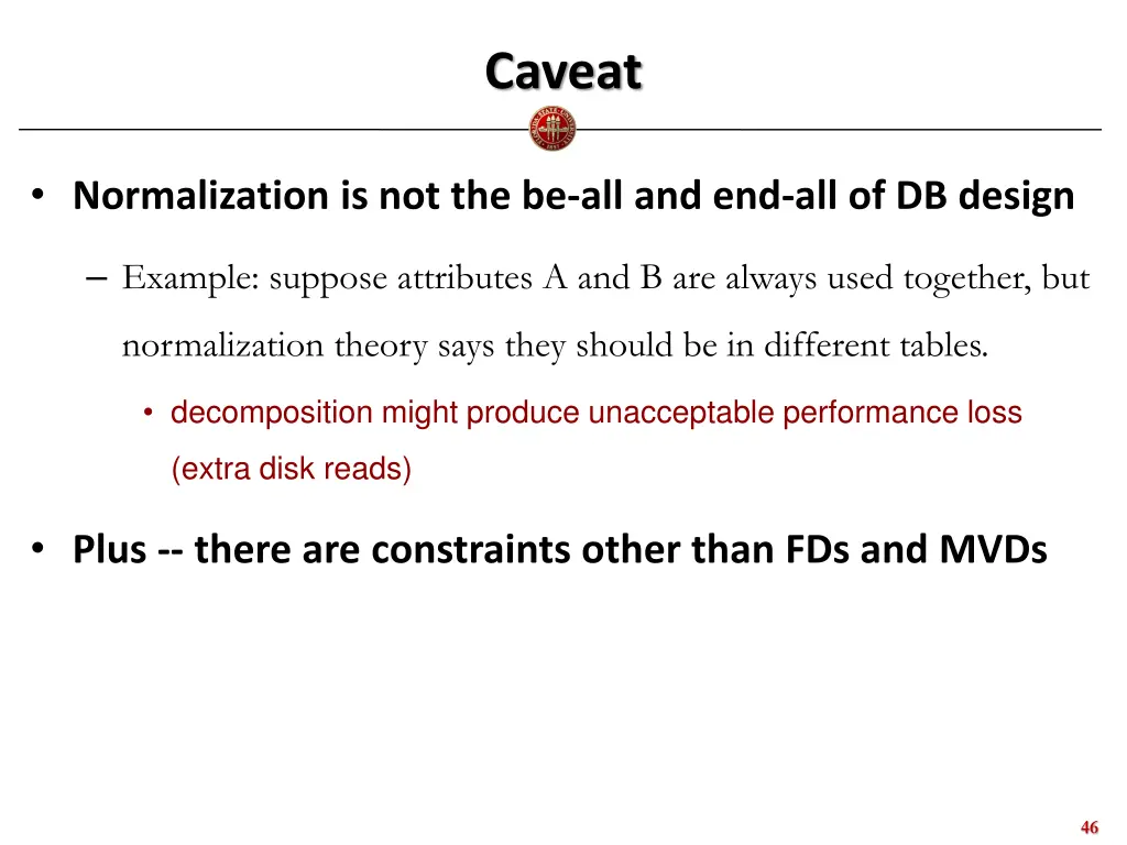 caveat