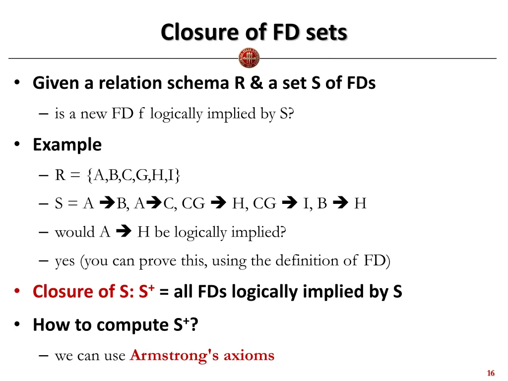 closure of fd sets