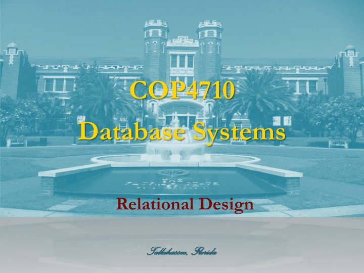 cop4710 database systems