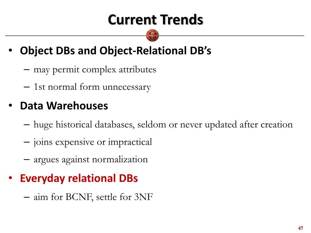 current trends