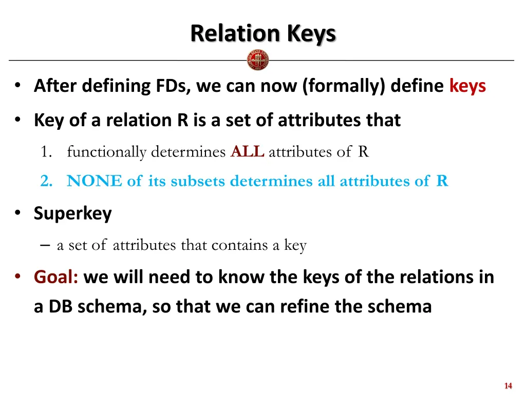 relation keys