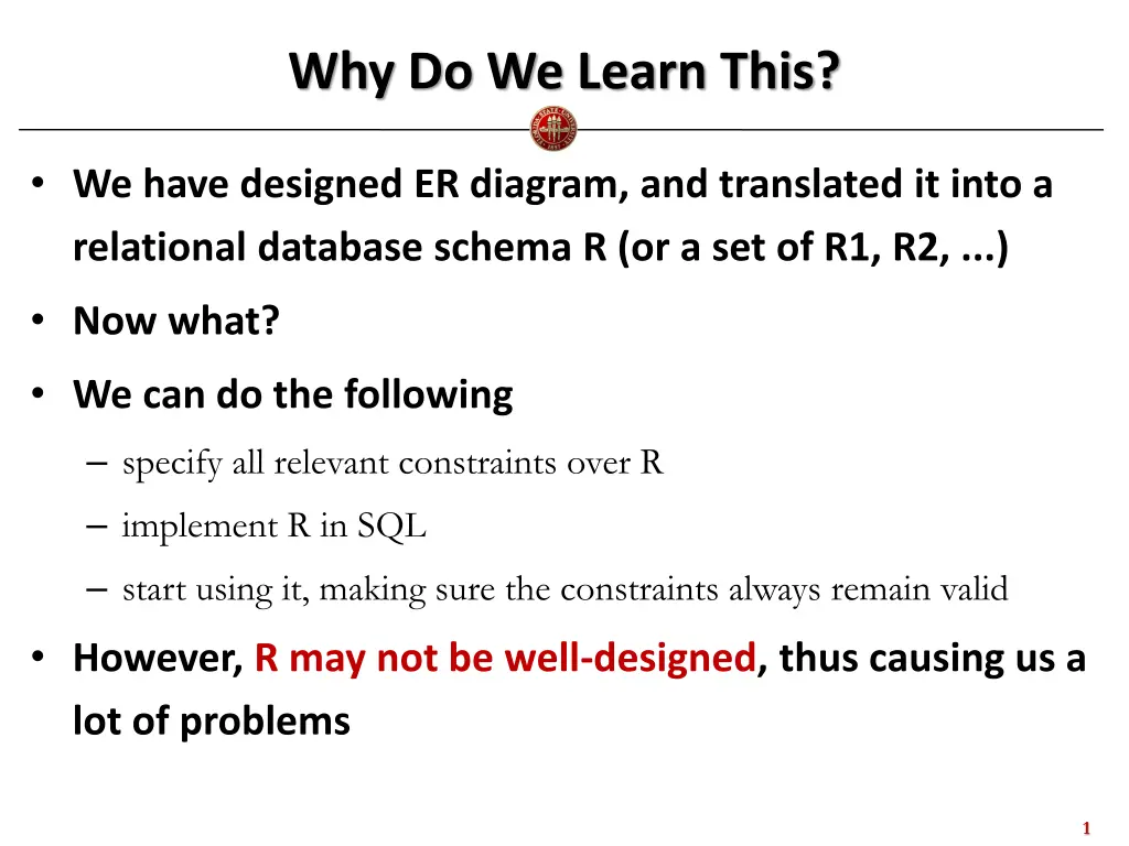 why do we learn this