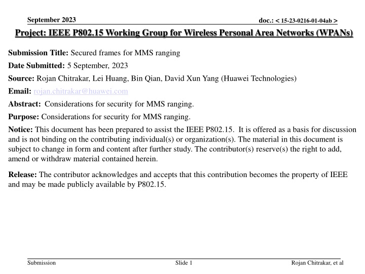 september 2023 project ieee p802 15 working group