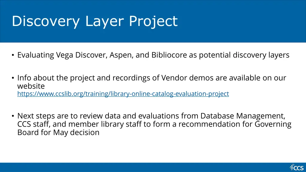 discovery layer project