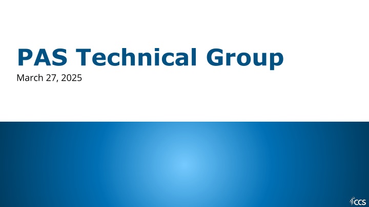 pas technical group march 27 2025