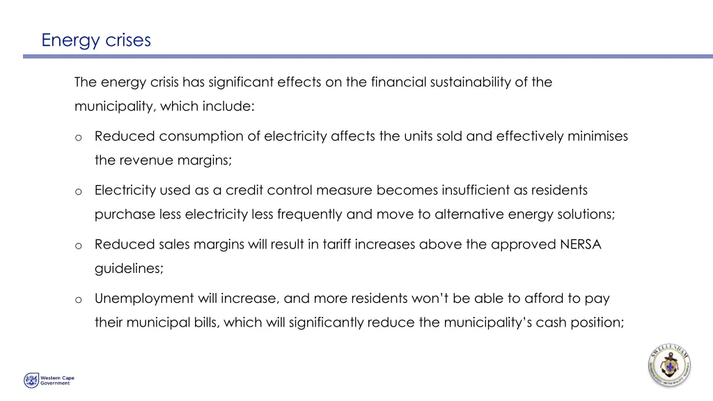 energy crises