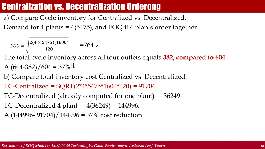 centralization vs decentralization orderong 1
