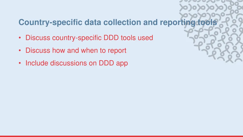 country specific data collection and reporting