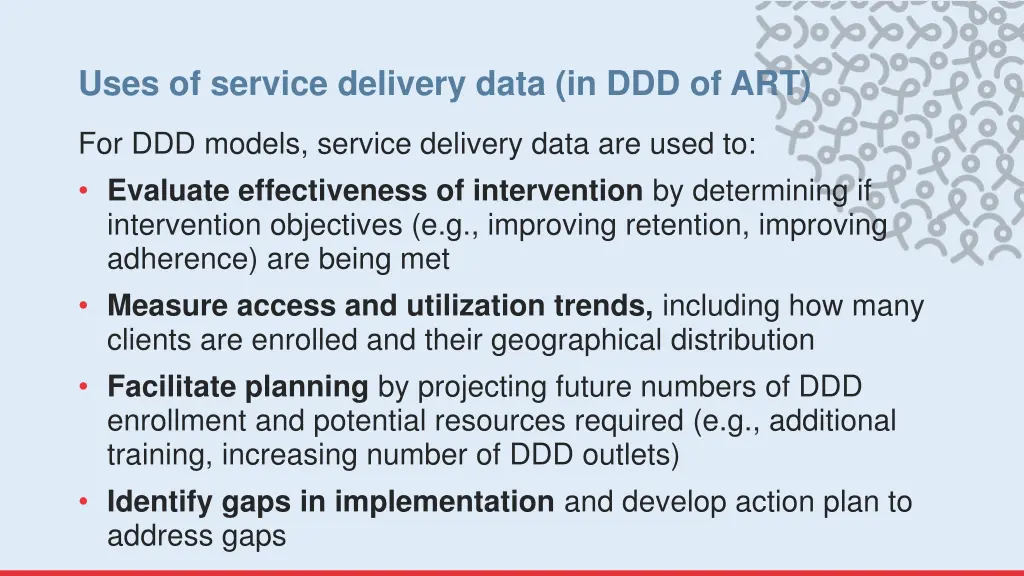uses of service delivery data in ddd of art
