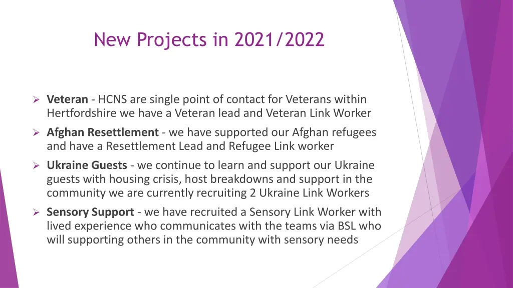 new projects in 2021 2022