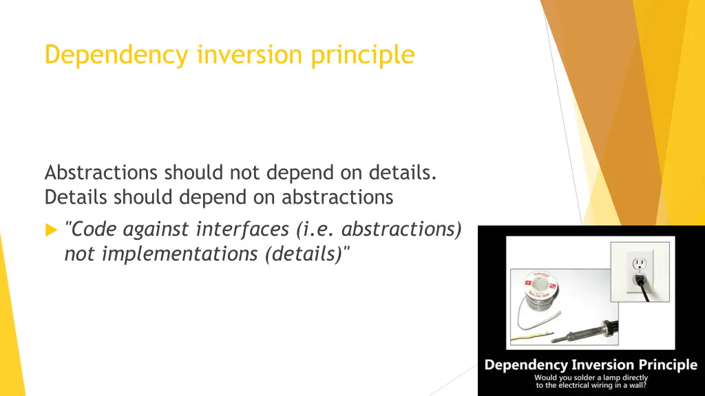 dependency inversion principle