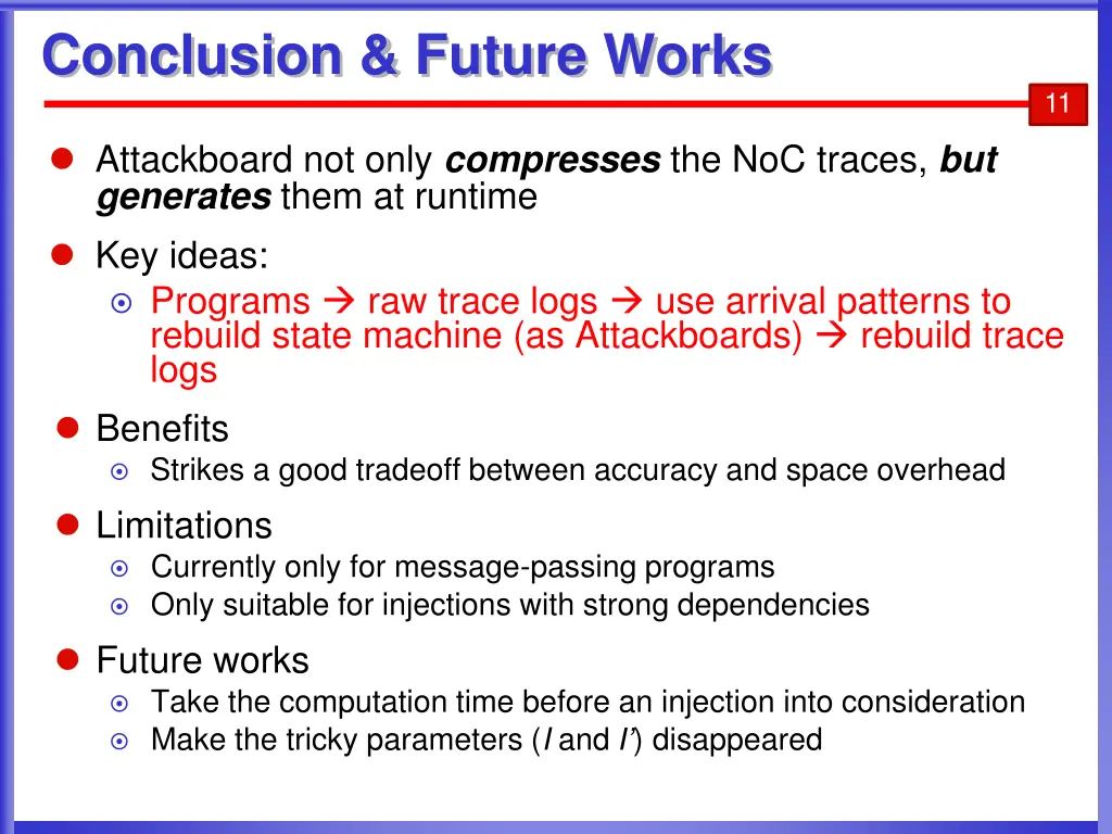 conclusion future works