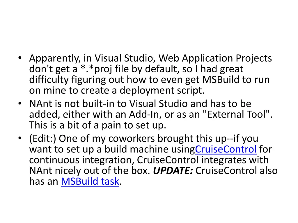 apparently in visual studio web application