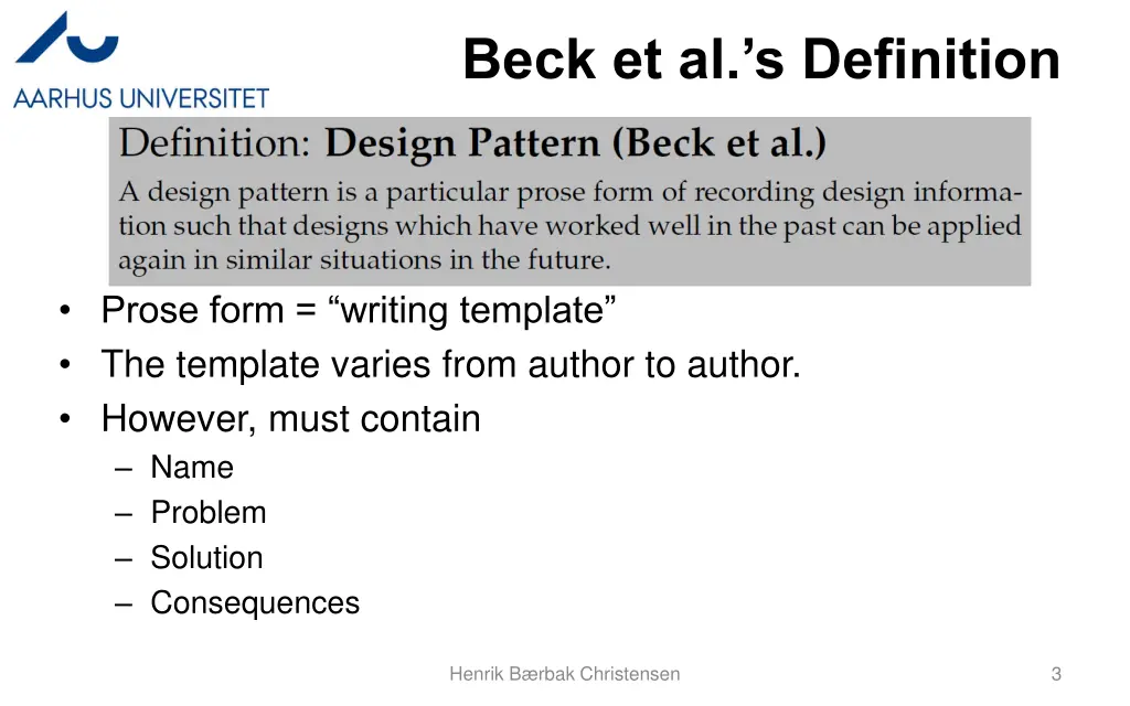 beck et al s definition