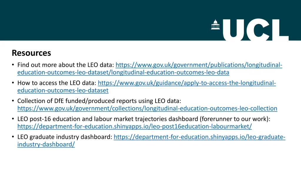 resources find out more about the leo data https
