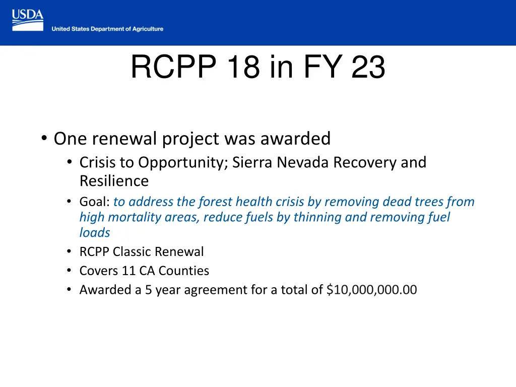 rcpp 18 in fy 23