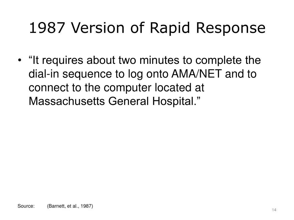 1987 version of rapid response