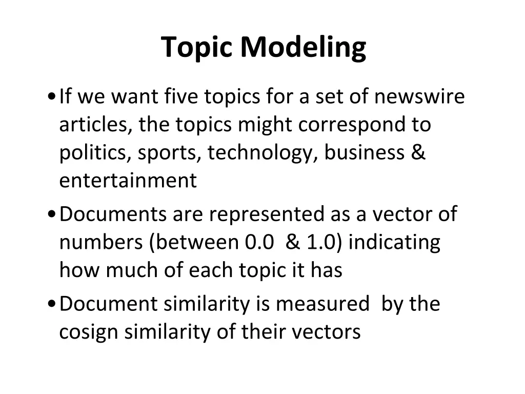 topic modeling 1