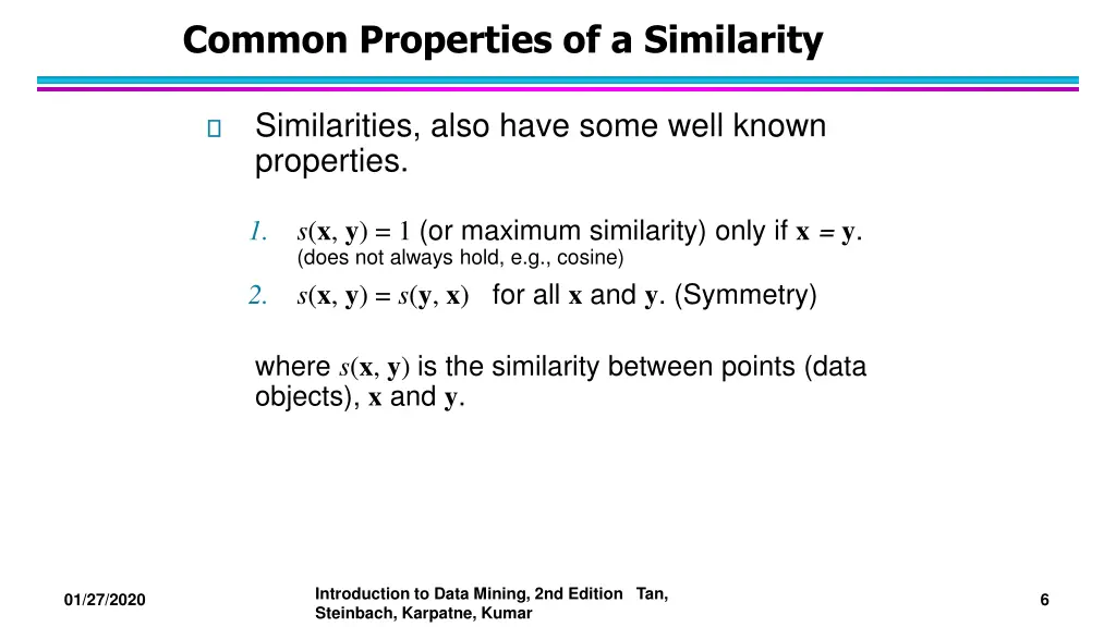 common properties of a similarity
